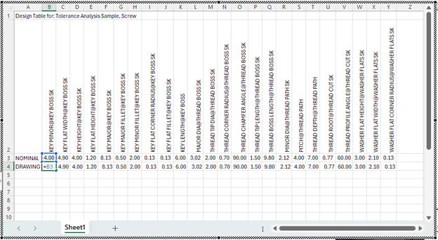 setting dimensions for drawing configuration