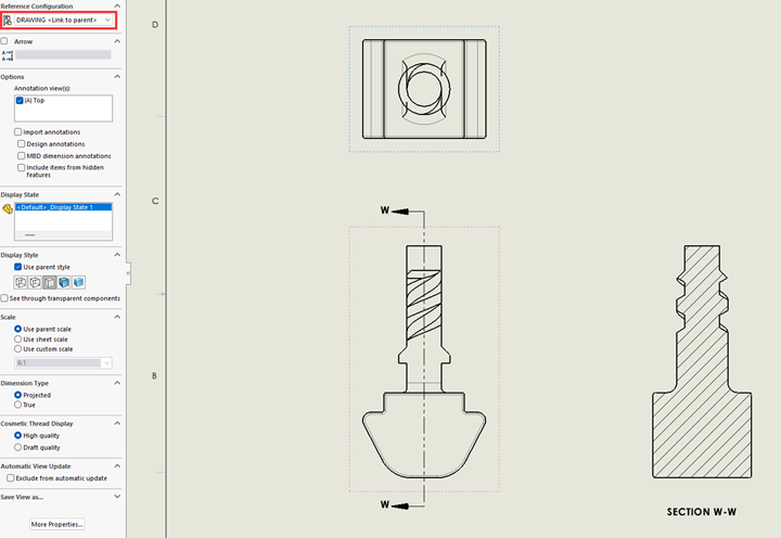 importing models into solidworks drawing